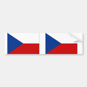 Czech Republic Flag Autoaufkleber