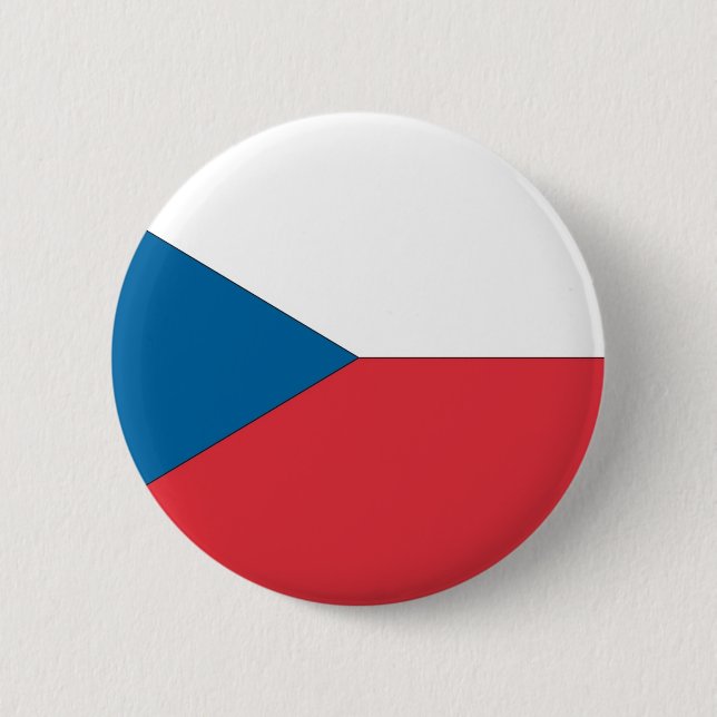 Czech Republic Flag Button (Vorderseite)