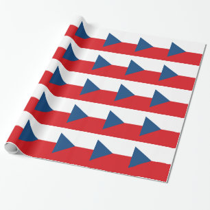 Czech Republic Flag Geschenkpapier
