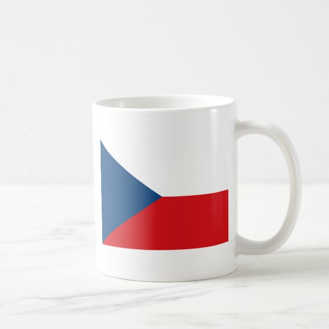 Czech Republic Flag Kaffeetasse (Rechts)