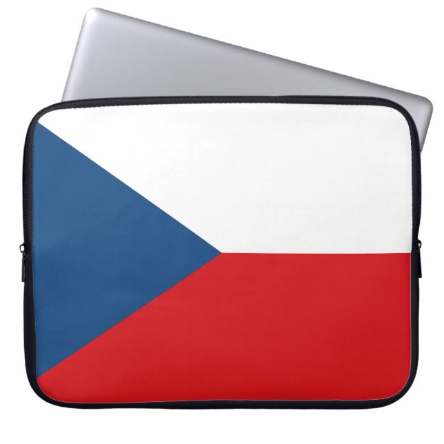 Czech Republic Flag Laptopschutzhülle (Vorderseite)