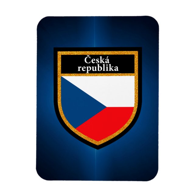 Czech Republic Flag Magnet (Vertikal)