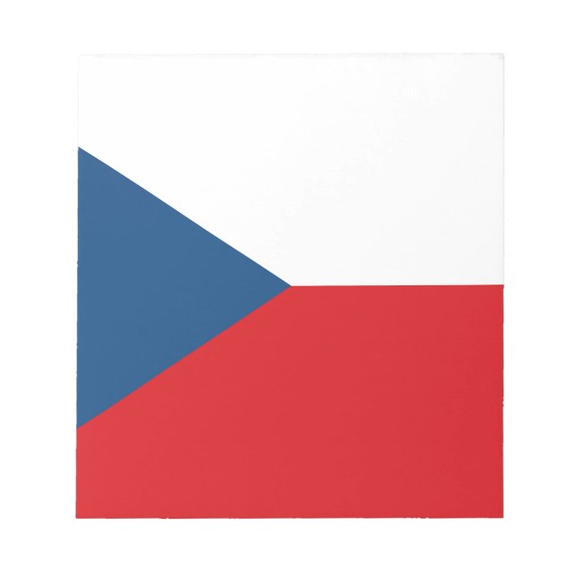 Czech Republic Flag Notizblock (Vorderseite)