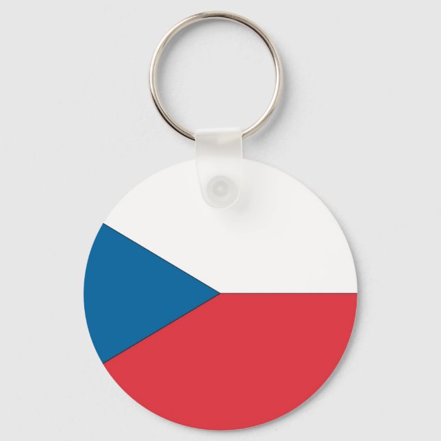 Czech Republic Flag Schlüsselanhänger (Vorderseite)