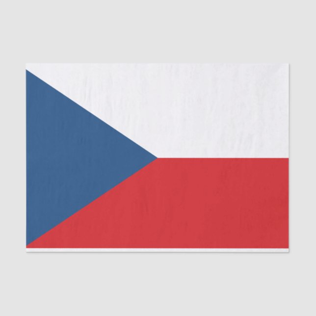Czech Republic Flag Seidenpapier (Vorderseite)