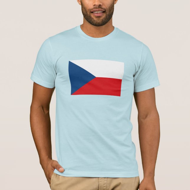 Czech Republic Flag T-Shirt (Vorderseite)