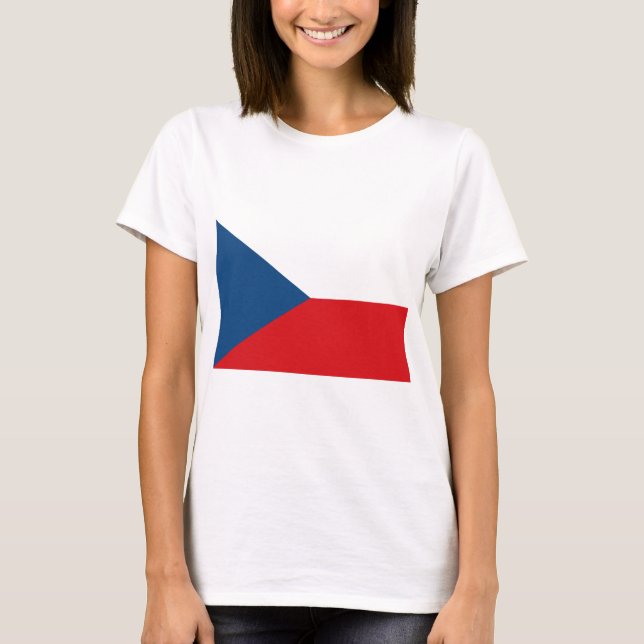 Czech Republic Flag T-Shirt (Vorderseite)