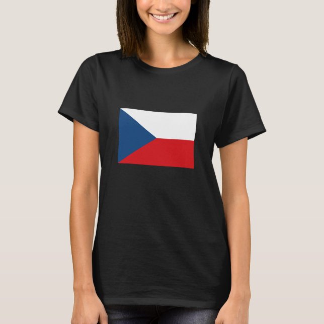 Czech Republic Flag T-Shirt (Vorderseite)