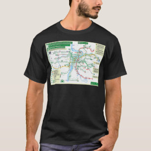 Czech Republic Prague Praha Metro Map HD T-Shirt