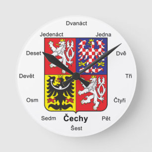 Czech Republic Wall Clock Runde Wanduhr