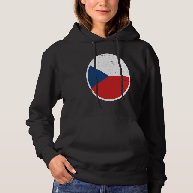 Czechia Flag Proud Czech Hoodie (Vorderseite)