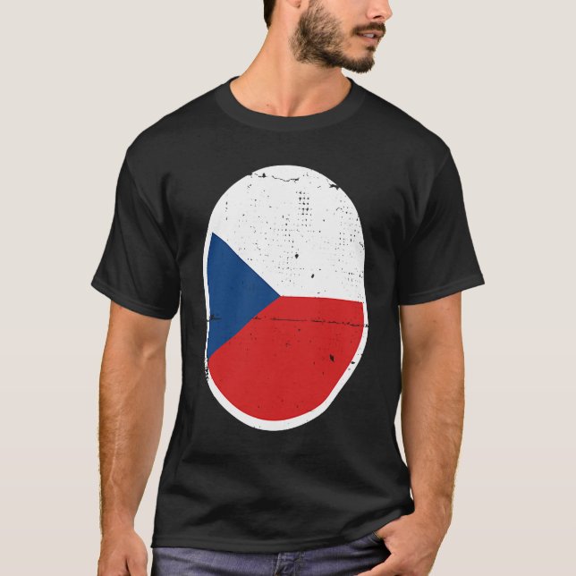 Czechia Flag Proud Czech T-Shirt (Vorderseite)