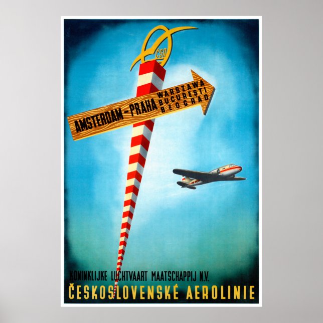 Czechoslovakia Vintage Travel Poster neu (Vorne)