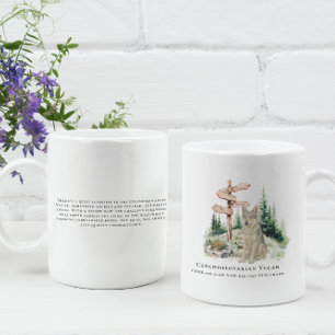 Czechoslovakian Vlcak Watercolor Hund   Seltene Ra Kaffeetasse