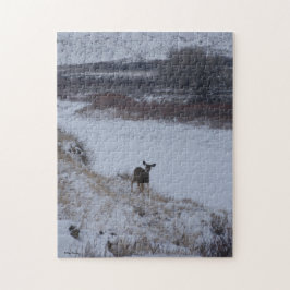 D16 Mule Deer im Flusstal Puzzle