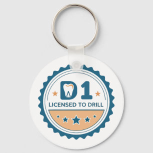D1 bis DDS Zahnmedizinstudent-Taste Schlüsselanhänger