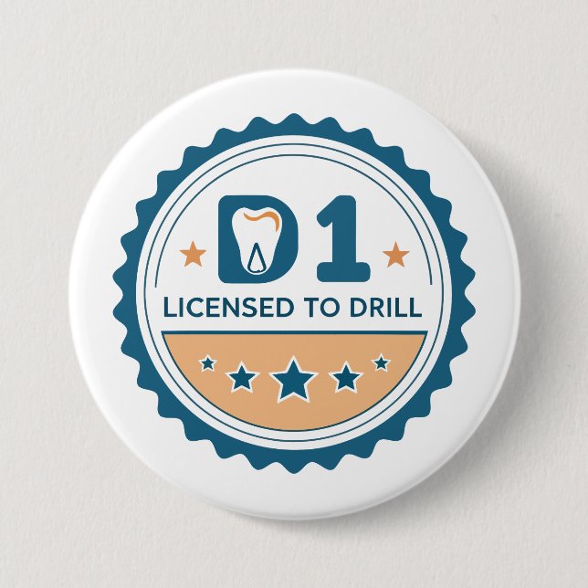 D1 to DDS Dental Student Button (Vorderseite)