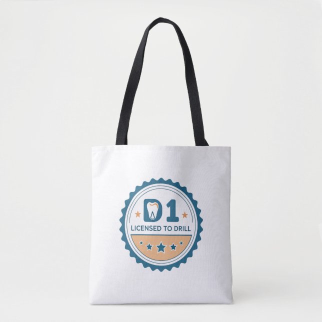 D1 to DDS  Dental Student Tote Bag (Vorderseite)