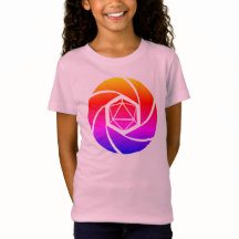 D20 Aperture Rainbow Girls T - Shirt
