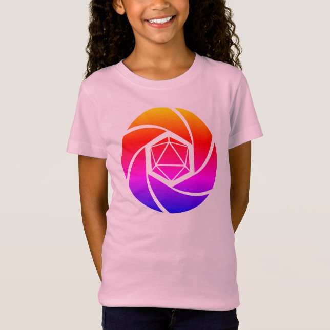 D20 Aperture Rainbow Girls T - Shirt (Vorderseite)