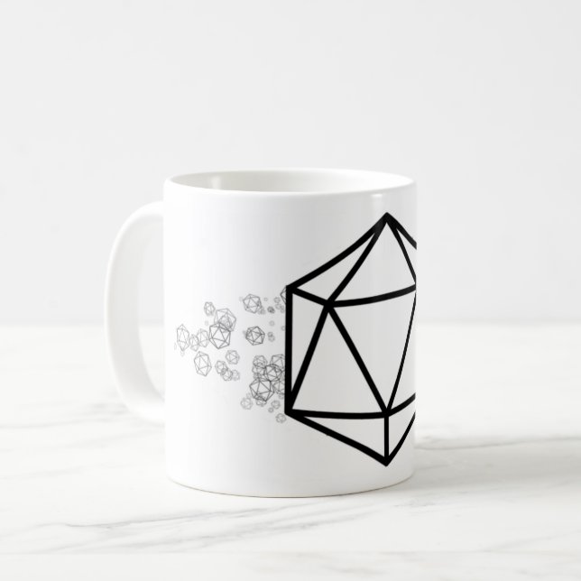 D20 auf 20 Seiten die  Kaffeetasse (Vorderseite Links)
