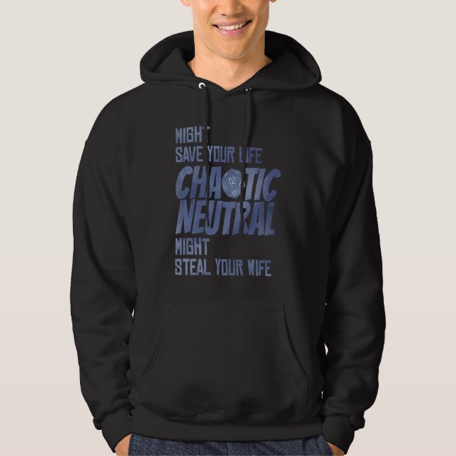 D20 Critical Roles Dice Tabletop Chaotic Neutral D Hoodie (Vorderseite)