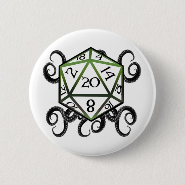 D20 of Cthulhu Button (Vorderseite)