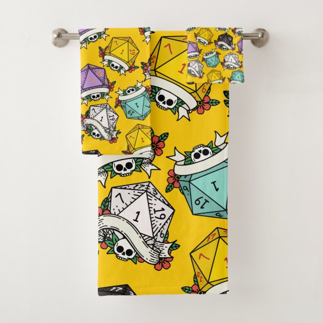 D20-Set-Muster Badhandtuch Set (Insitu)