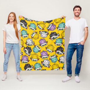 D20-Set-Muster Fleecedecke