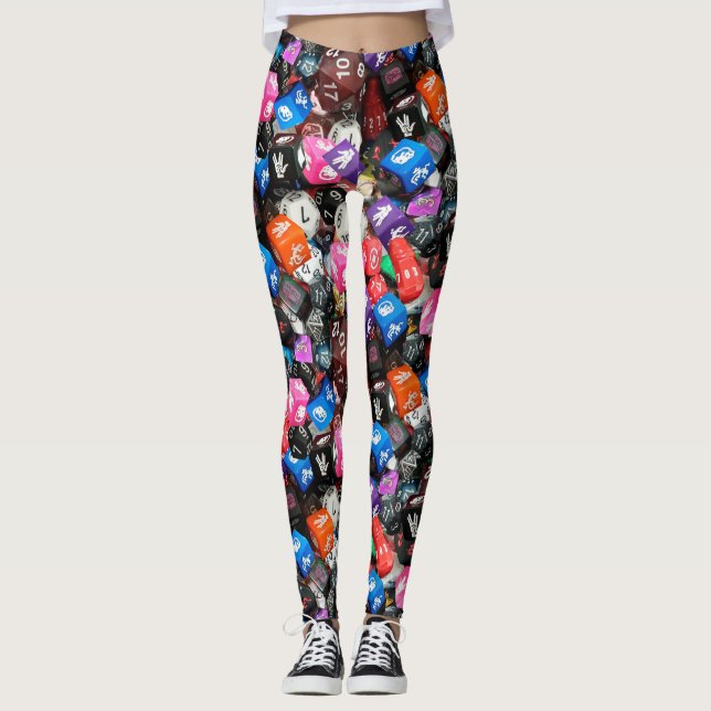 d20 Würfel Leggings (Vorderseite)