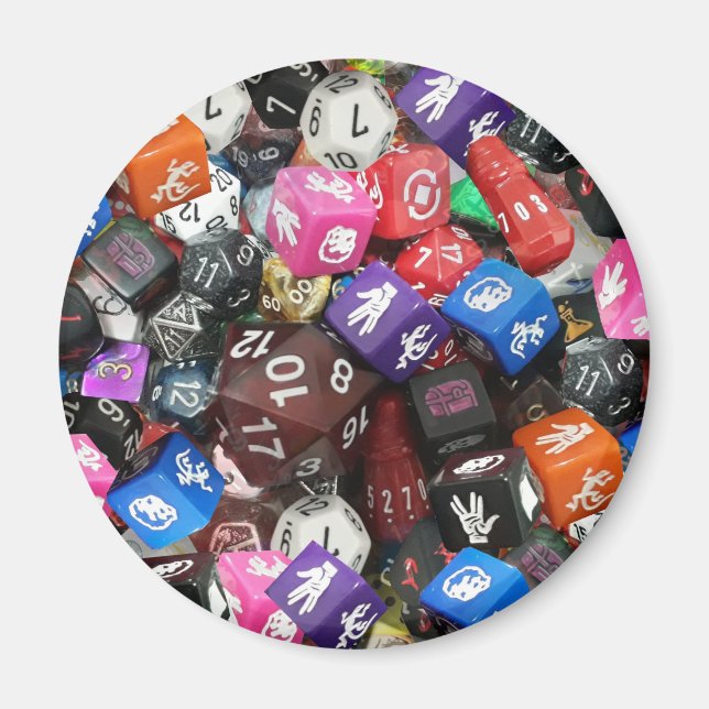 d20 Würfel Magnet (Vorne)
