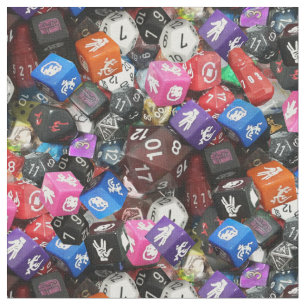 d20-Würfelstoff Stoff