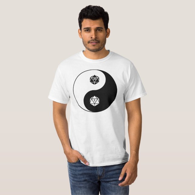 D20 Yin Yang Shirt (Vorne ganz)