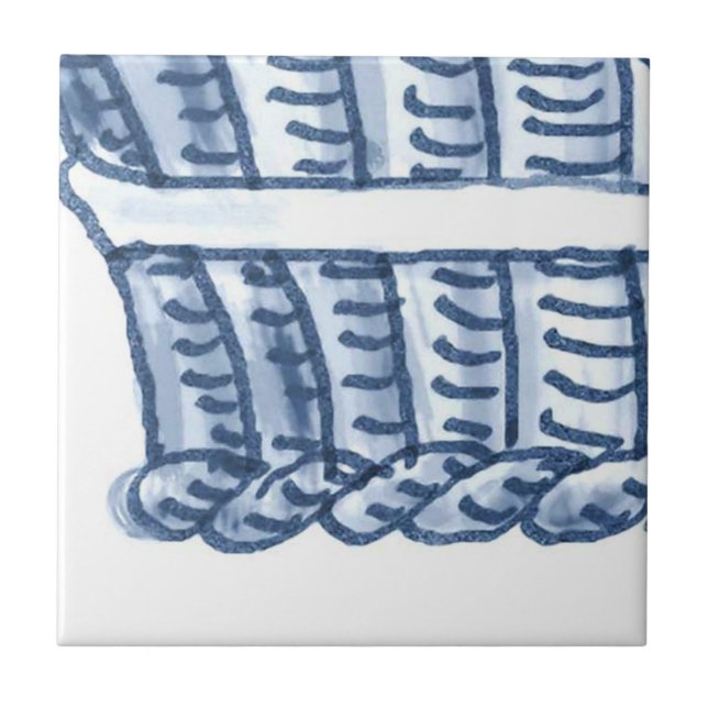 D3 - Delft-Korb-Wandfliese - D3 Fliese (Vorderseite)