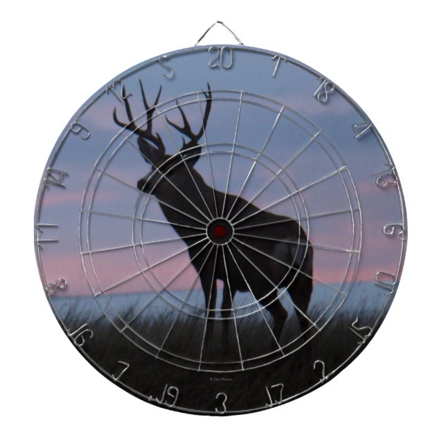 D3 Mule Deer Buck Sunrise Buck Dartscheibe (vorne)