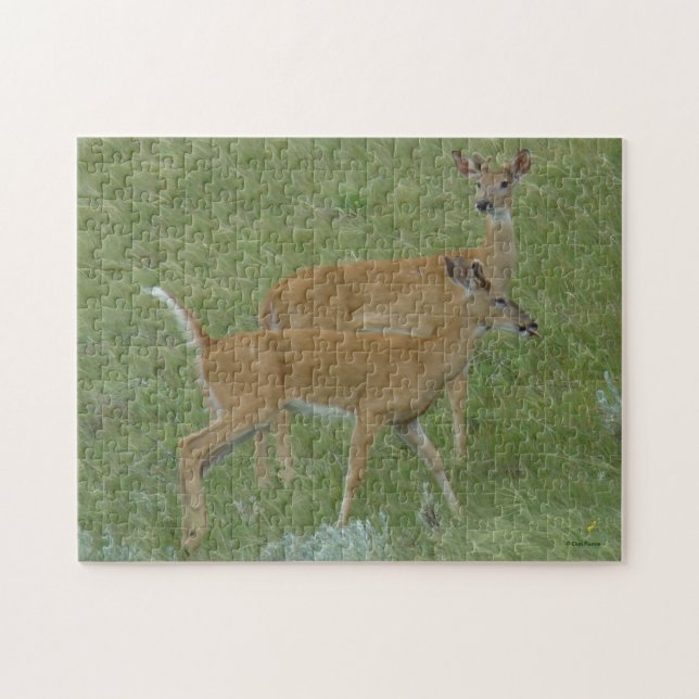 D6 Weißschwanzbucks für Hirsche Puzzle (Horizontal)