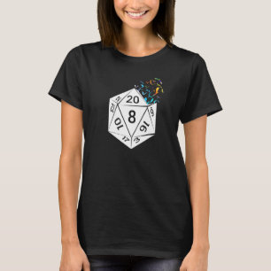 D 20 Drachen, die von einer Rolle beim Spielen ent T-Shirt