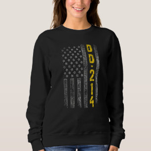 D 214 US Alumni American Flag T-Shirts Patriotic V