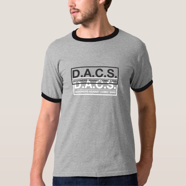 D.A.C.S. Designer gegen Comic ohne T-Shirt (Vorderseite)
