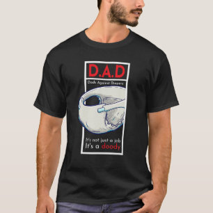 D A D Väter gegen Diape Zitat von Männern Spaß Mem T-Shirt