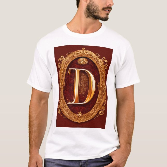D Alphabetname T-Shirt (Vorderseite)