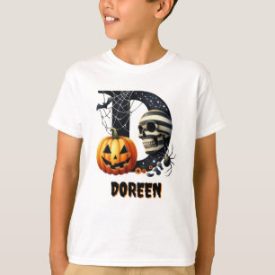 D Anfangstrick oder Niedliches Halloween behandeln T-Shirt