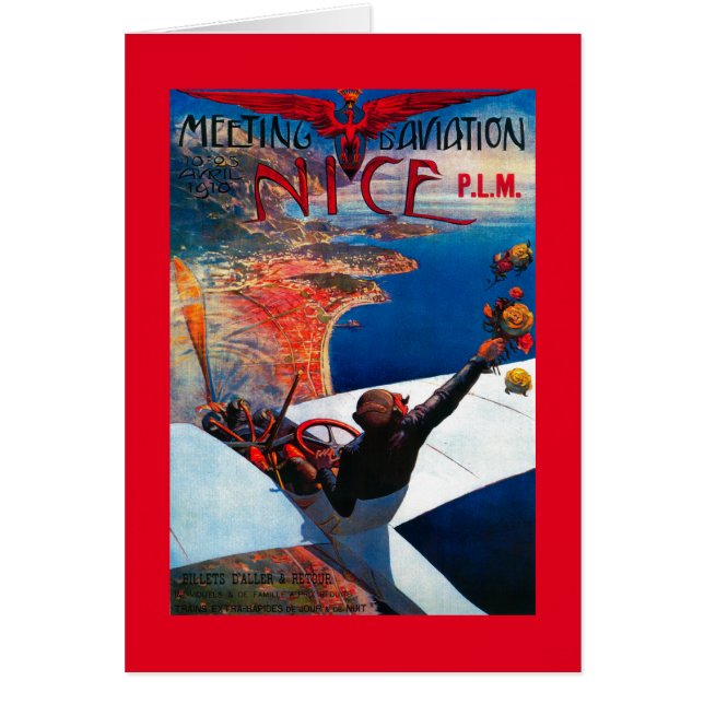D' Aviation in Nizza, Frankreich-Poster (Vorne)