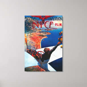 D' Aviation in Nizza, Frankreich-Poster Leinwanddruck