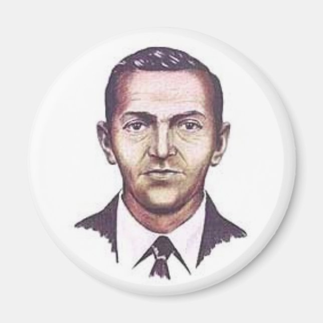 D.B. Cooper-Button Magnet (Vorne)