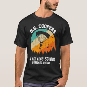 D B Cooper Skydiving School Portland Oregon Retro T-Shirt