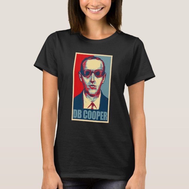 D B Cooper Urban Legend Retro Style T-Shirt (Vorderseite)