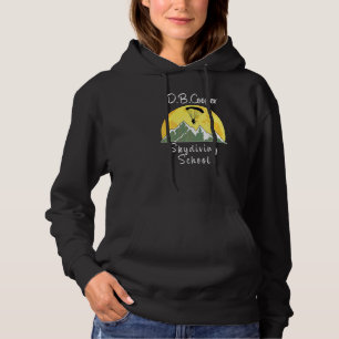 D B Coopers Fallschirmspringerschule Retro Sonnenu Hoodie