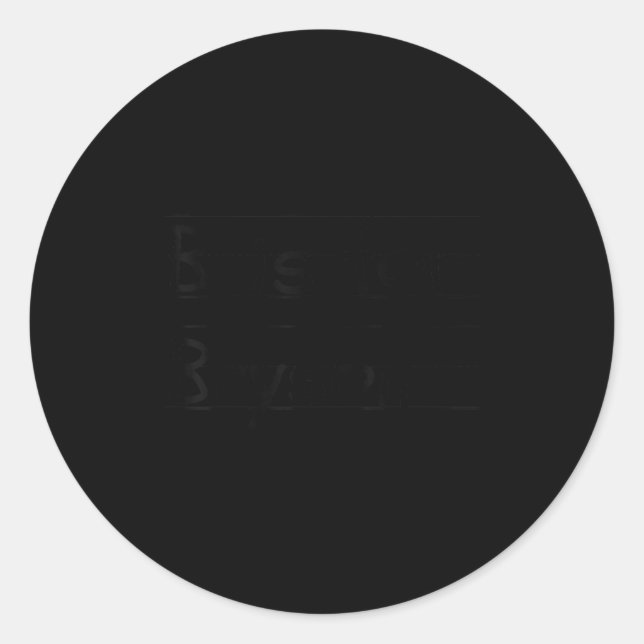 D B Is For Bryson Name Student Kindergarten  Runder Aufkleber (Vorderseite)