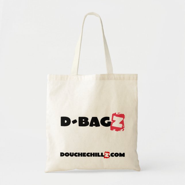 D-Bagz Douchechillz Leinwand-Tasche - Rot Tragetasche (Vorne)